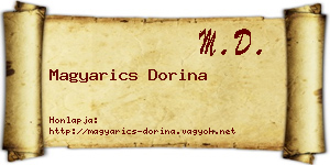 Magyarics Dorina névjegykártya